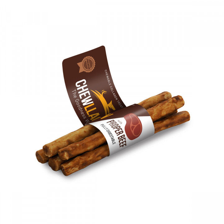 Snack pour chiens Chewllagen Veau Viande de bœuf (40 Unités)