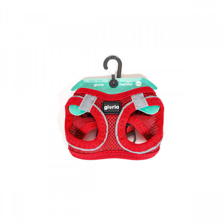 Imbracatura per Cani Gloria Trek Star 24-26 cm 28-28,6 cm Rosso XXS