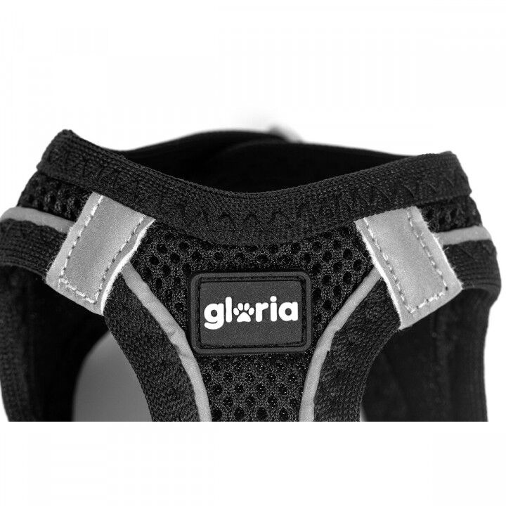Hundegeschirr Gloria Trek Star 27-28 cm 31-34,6 cm Schwarz XS