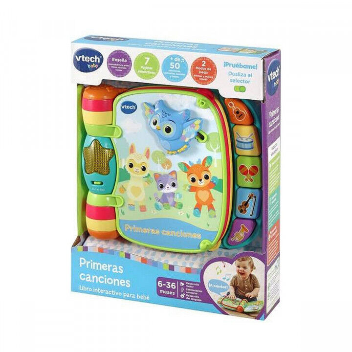 Giocattolo per bebè Vtech Libro musical primeras canciones. 19 x 22 x 4 cm