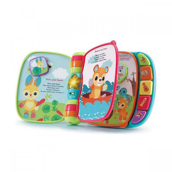 Giocattolo per bebè Vtech Libro musical primeras canciones. 19 x 22 x 4 cm