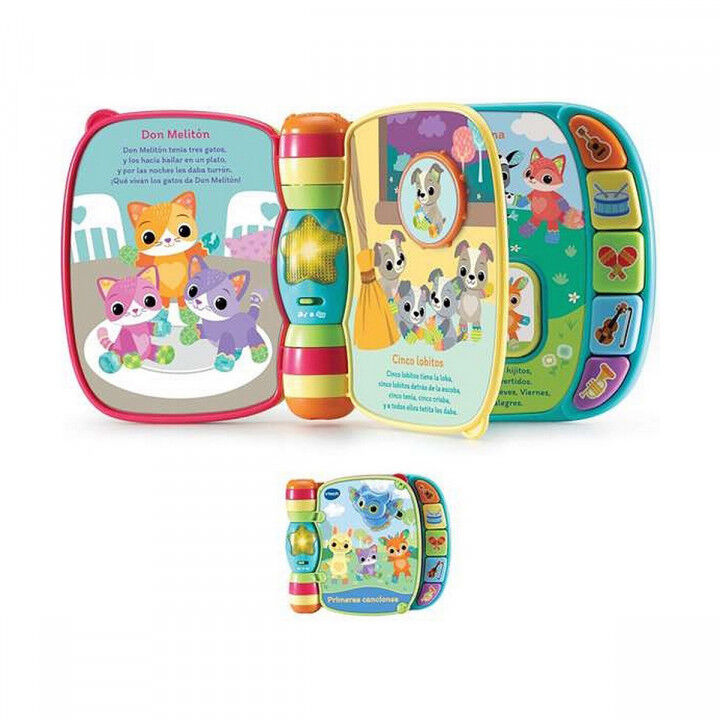 Giocattolo per bebè Vtech Libro musical primeras canciones. 19 x 22 x 4 cm