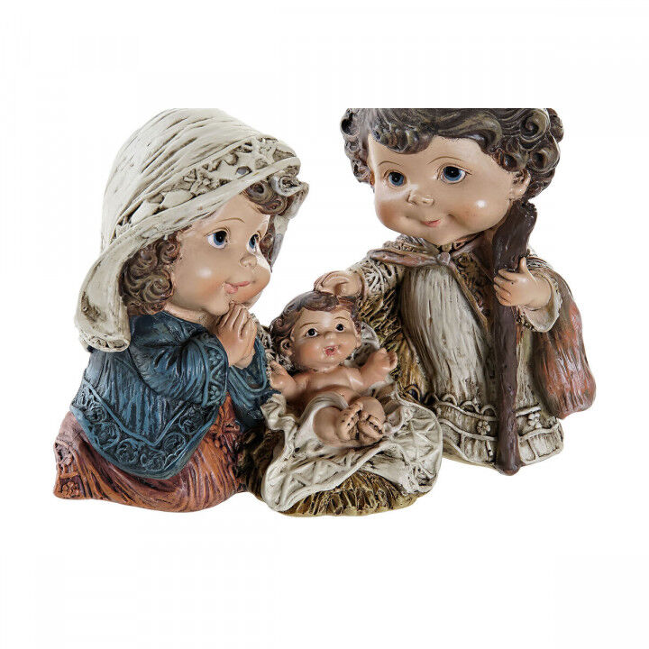 Presepe di Natale DKD Home Decor Resina Multicolore (16 x 9 x 12 cm) (2 Unità)