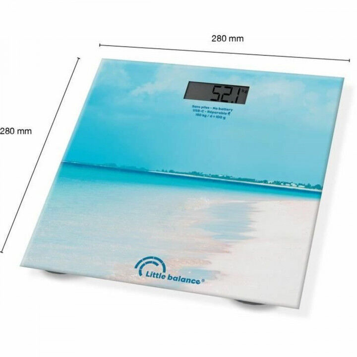 Bilancia Digitale da Bagno Little Balance Caribe Azzurro