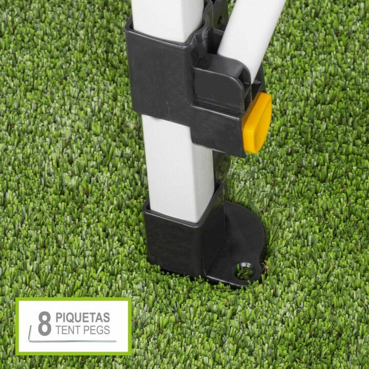 Gartenlaube Aktive 300 x 300 x 220 cm Weiß Biegsam Einstellbare Höhe