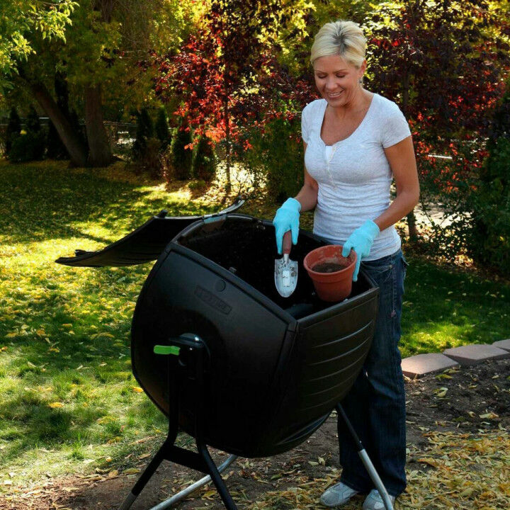 Secchio per compostaggio Lifetime Rotazione 189 L 75 x 81 x 113 cm