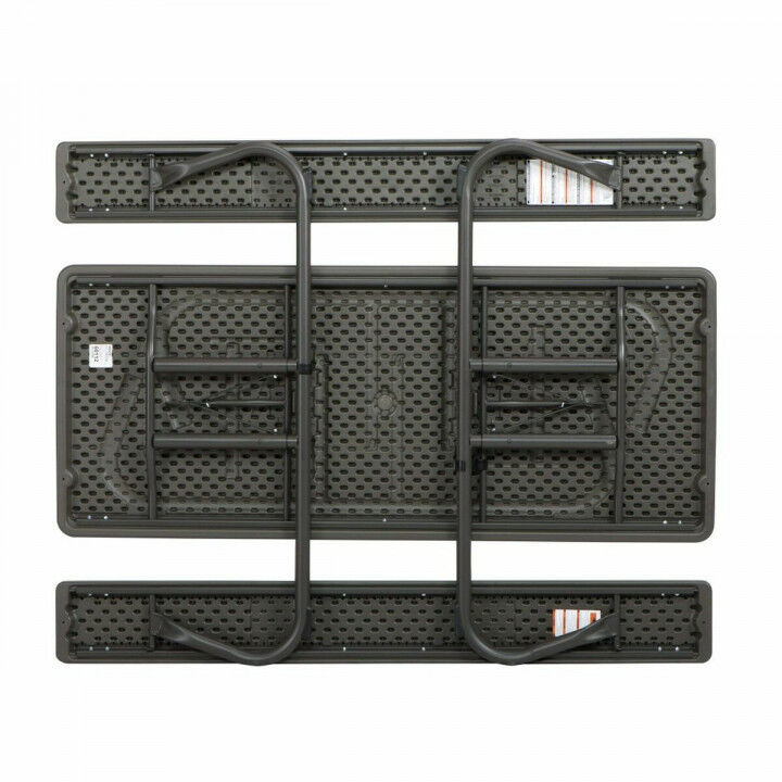 Mesa de picnic Lifetime Madera Marrón Plegable Acero Plástico 183 x 145 x 74 cm