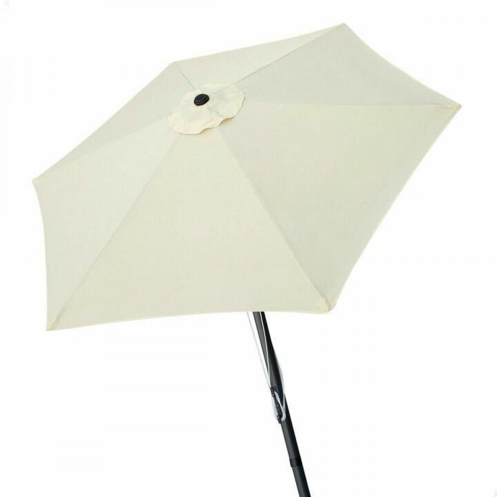 Parasol Aktive Crema Aluminio Acero 270 cm