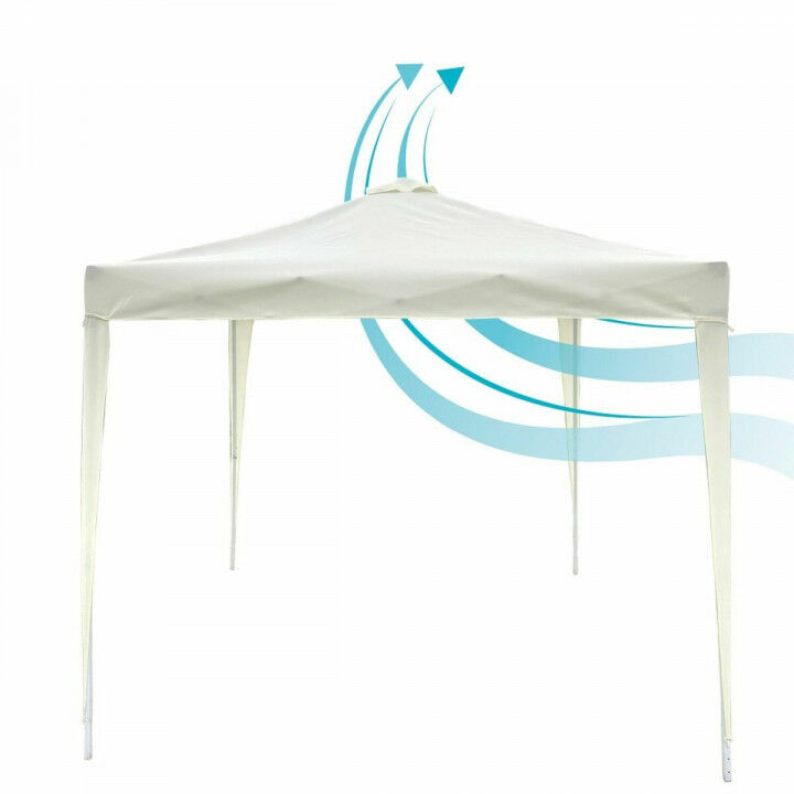 Gazebo Aktive Max-Air Bianco 300 x 300 x 250 cm Stoffa Acciaio