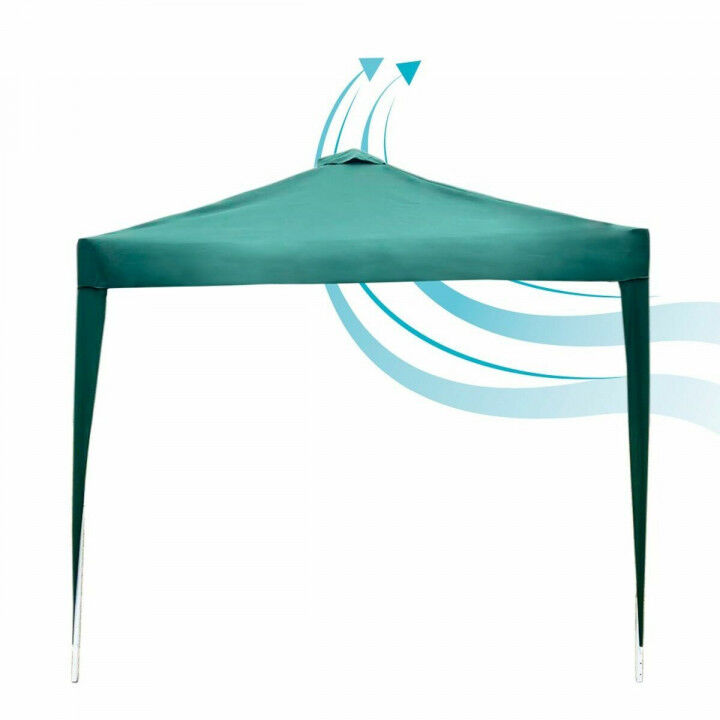 Gazebo Colorbaby Max-Air Verde Stoffa Acciaio 300 x 300 x 250 cm