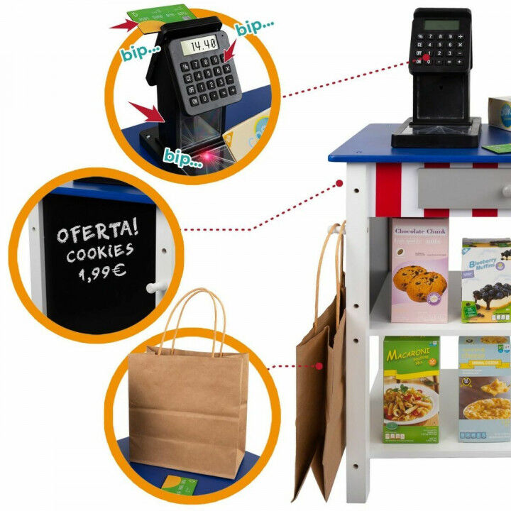 Supermercato di Giocattoli Woomax 48 x 70 x 30 cm 28 Pezzi