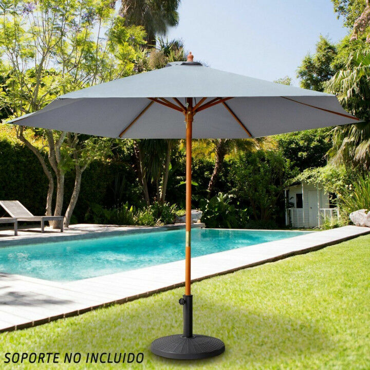 Parasol Aktive Grijs Ø 4,8 cm 300 cm Hout