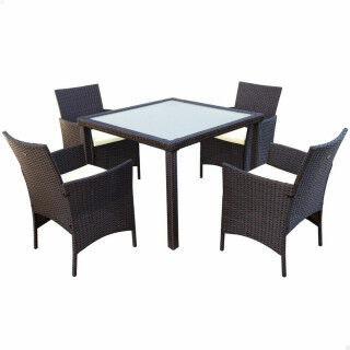 Conjunto de Mesa con 4 Sillas Aktive 100 x 100 x 75 cm