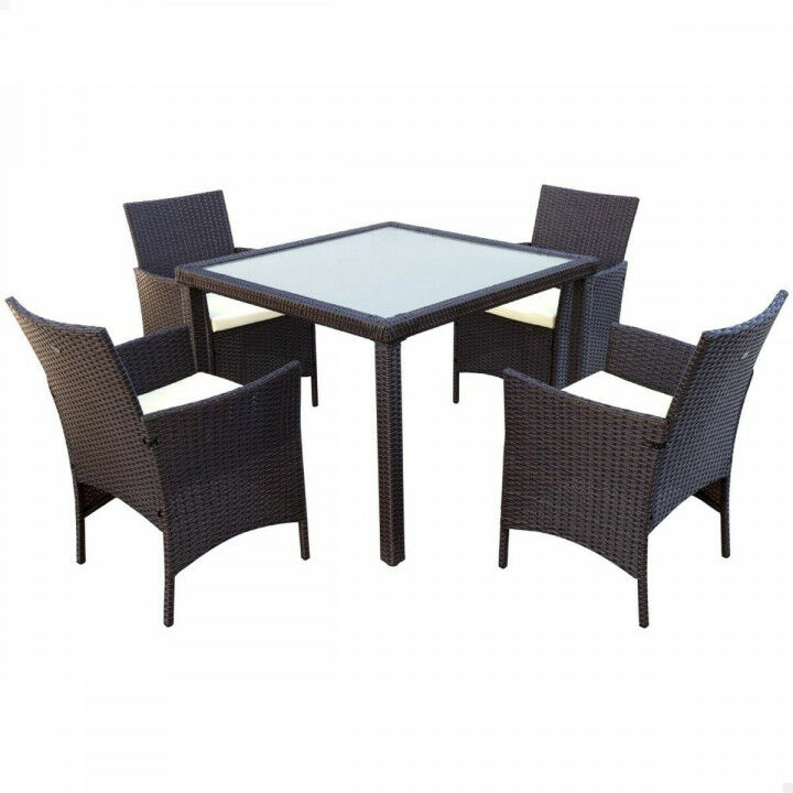 Ensemble Table + 4 Chaises Aktive 100 x 100 x 75 cm