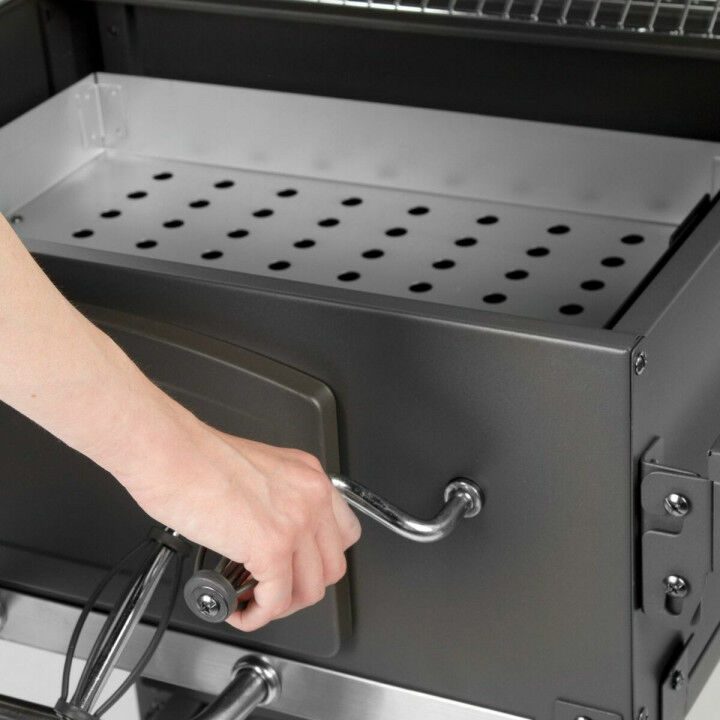 Houtskoolbarbecue met Deksel en Wielen Aktive 102 x 65 x 104 cm