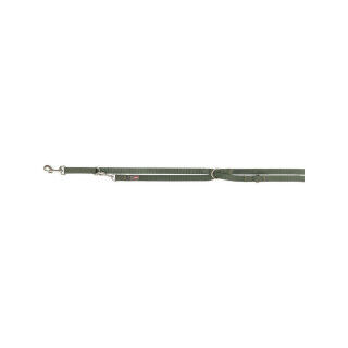 Adjustable dog leash Trixie Premium Green Olive L/XL