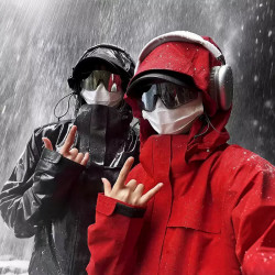 Graphene Outdoor Jacket For Men And Women Threeinone Windproof And Waterproof Hiking Hooded Mountaineering Jacket