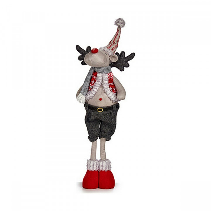 renne de noël Krist+ FG09-PX21383A Rouge Gris 13 x 65 x 18 cm
