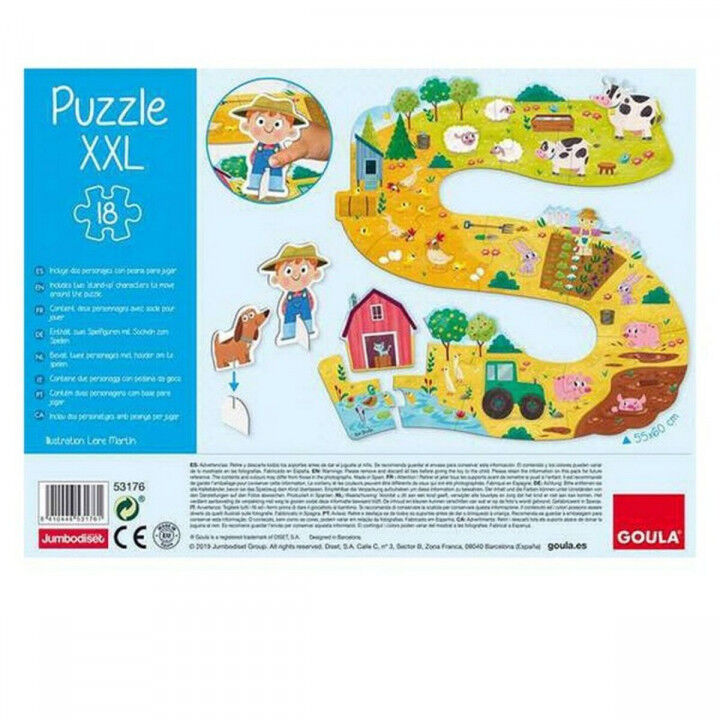 Baby-Puzzle: Bauernhof XXL Goula 53176 (17 pcs)