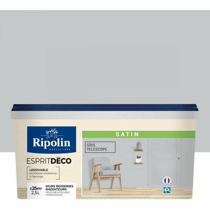 Pintura de Imprimación Ripolin Gris Satinado 2,5 L
