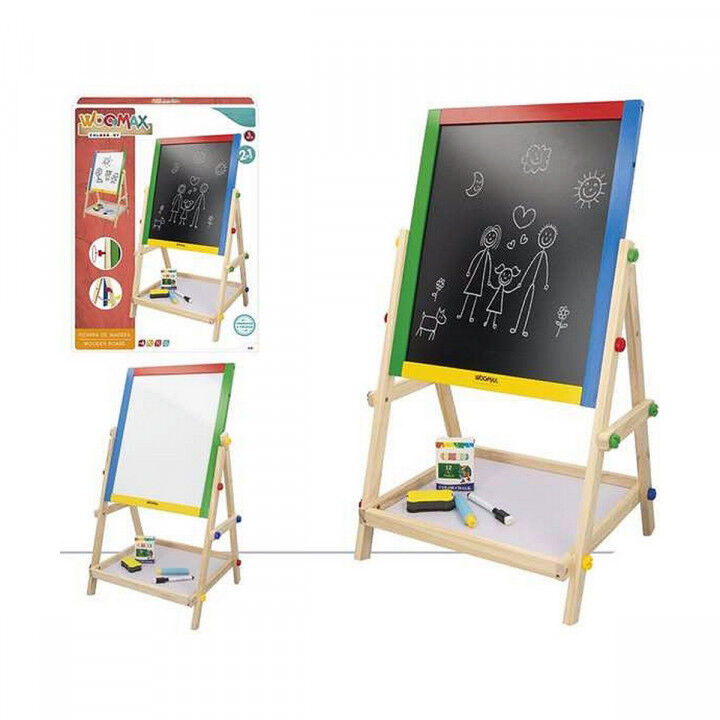 Dubbelzijdig krijtbord Colorbaby Accessoires 65 x 38 cm