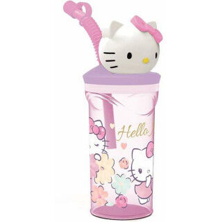 Cup with Straw Hello Kitty 360 ml 3D