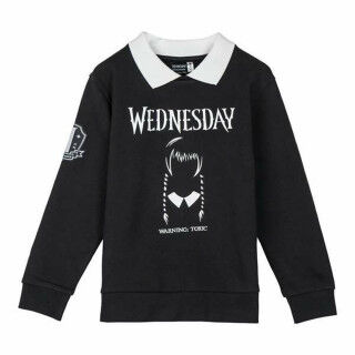 Sweat-shirt sans capuche fille Wednesday Gris foncé