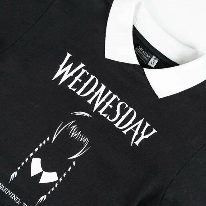 Sweatshirt ohne Kapuze für Mädchen Wednesday Dunkelgrau