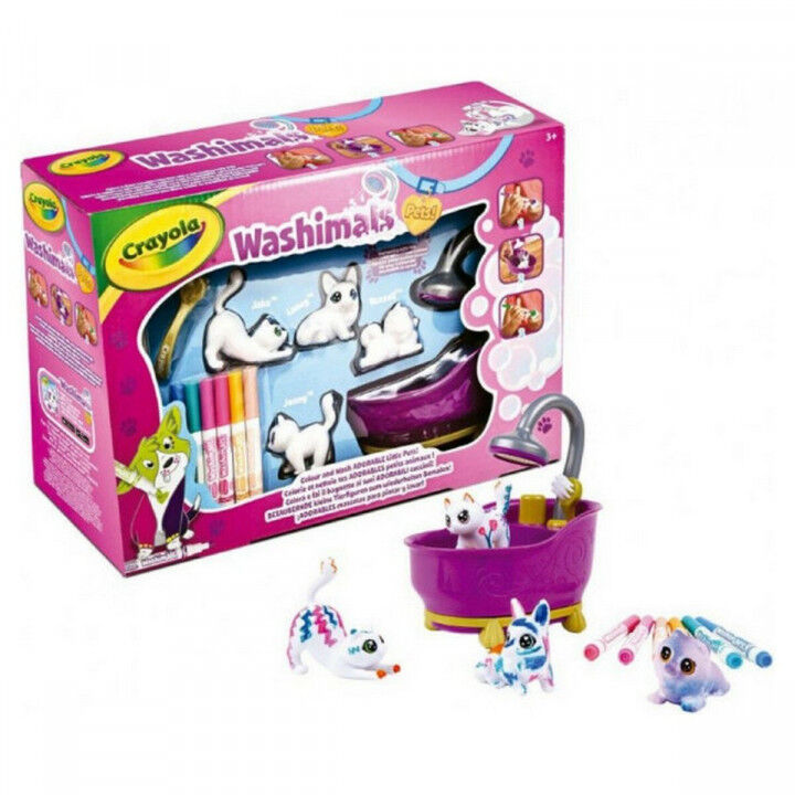 Playset Washimals Pets Crayola 74-7453 32,5 x 11,5 x 24 cm Baignoire