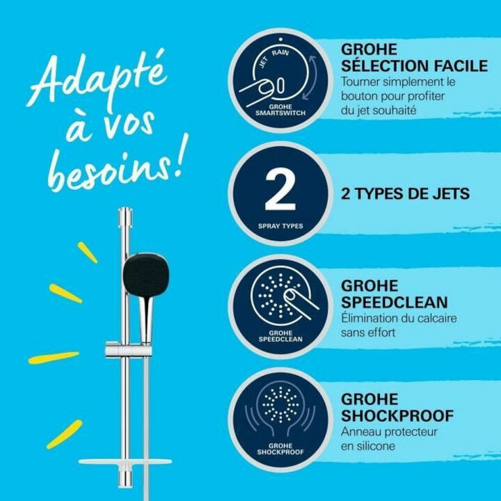 Dusche Säule Grohe Vitalio Comfort 110 Kunststoff