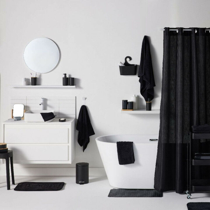 Non-Slip Bath Mat TODAY UTILITY Black 40 x 60 cm