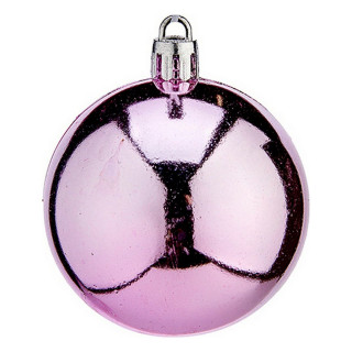 Christmas Baubles Krist+ Pink Plastic Ø 6 cm 24 Units