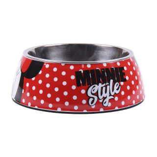 Dog Feeder Minnie Mouse Red Melamin 180 ml