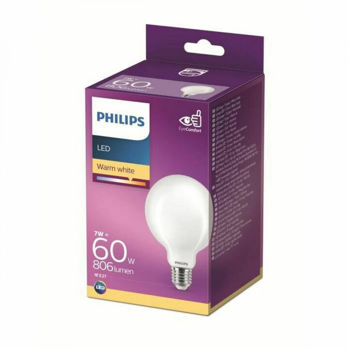 Ledlamp Philips Equivalent 60 W Wit E E27 (2700 K)