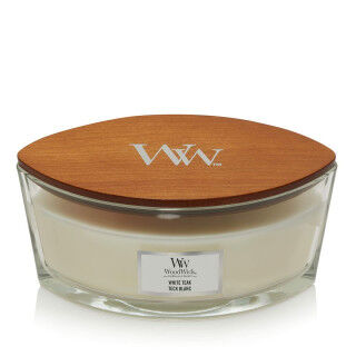 Duftkerze Woodwick Core Ellipse White Teak 453 g