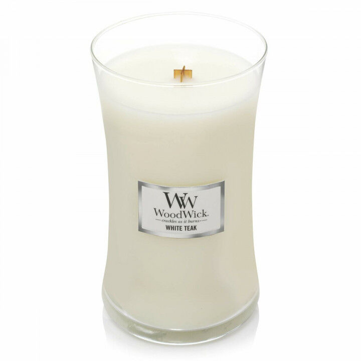 Bougie Parfumée Woodwick Core Large White Teak 609 g