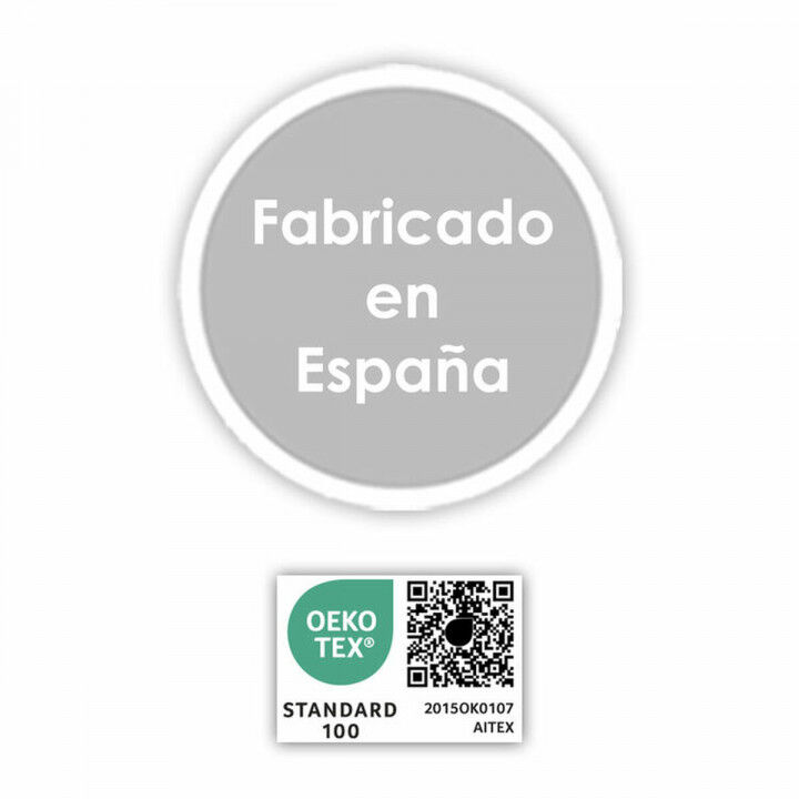 Fitted bottom sheet Happy Home Mix Colors Grey Small double