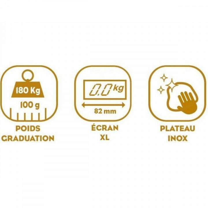 Balance Numérique de Salle de Bain Little Balance 8159 Noir Acier Acier inoxydable 180 kg