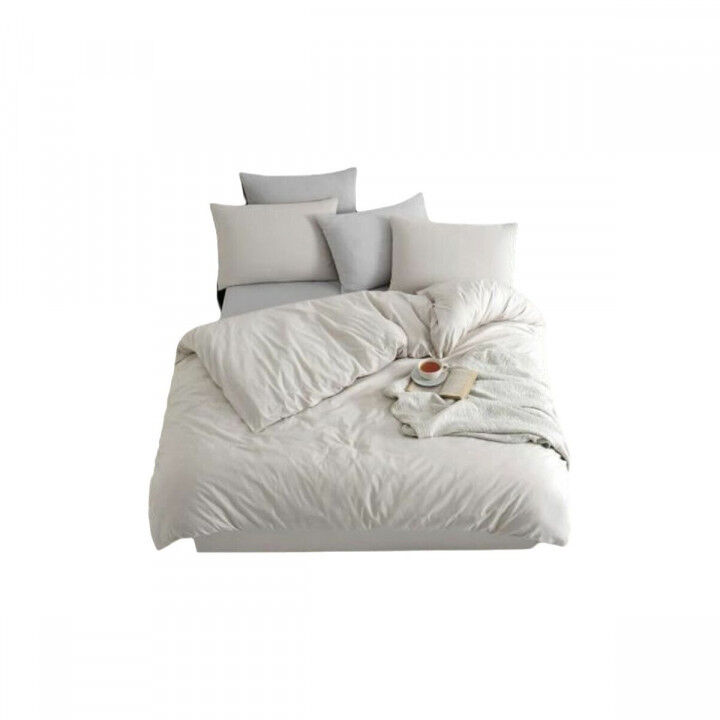 Bettbezug-Set Beige King size 3 Stücke