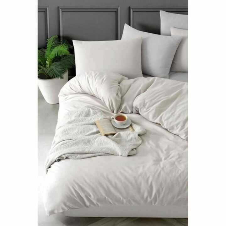 Parure de couette Beige Lit king size 3 Pièces