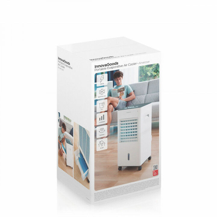 Climatiseur à Évaporation Portable Multifonction InnovaGoods 5 L Blanc 65 W (Reconditionné C)