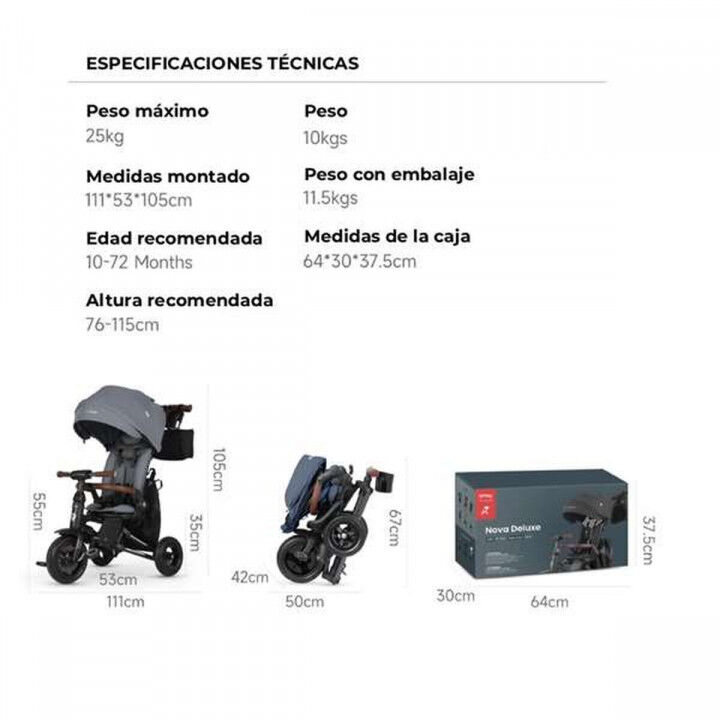 Dreirad Ociotrends Grau