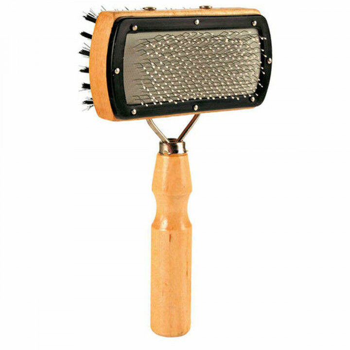 Dog Brush Trixie 10 × 18 CM Bicoloured