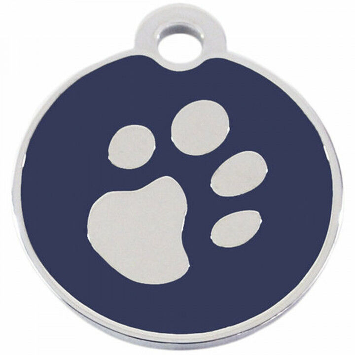 Identification plate for collar Imarc Circle Blue Silver