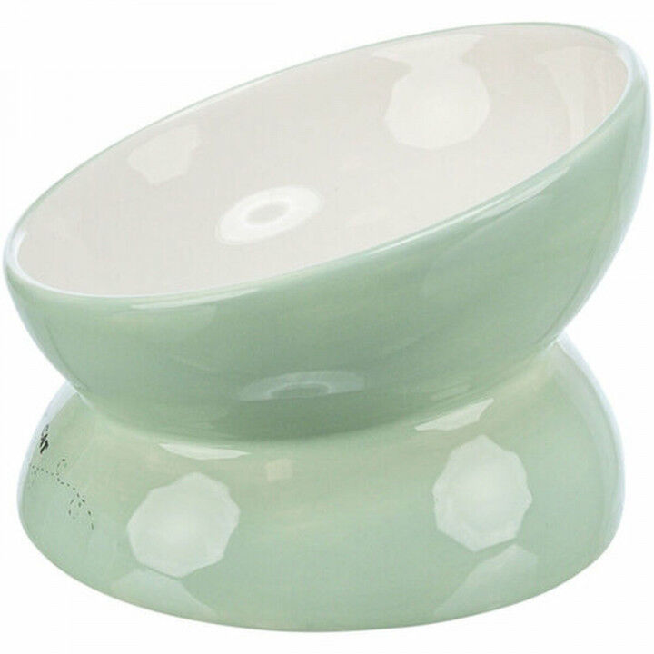 Voerbak voor honden Trixie Wit Groen Ø 13 cm 150 ml