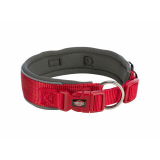 Hundehalsband Trixie Premium Rot Graphit M/L 40-48 cm