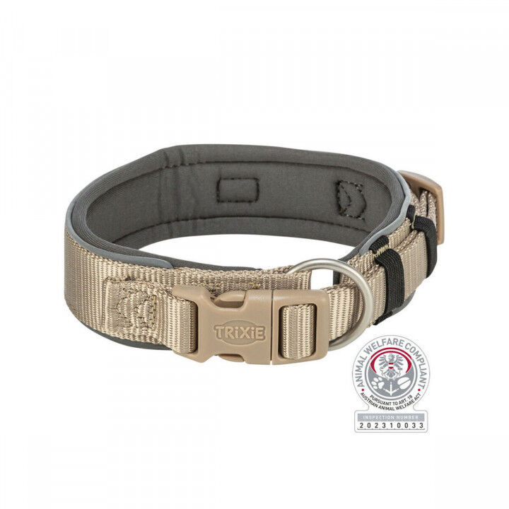 Hondenhalsband Trixie Premium Grafiet Zand S/M 33-42 cm