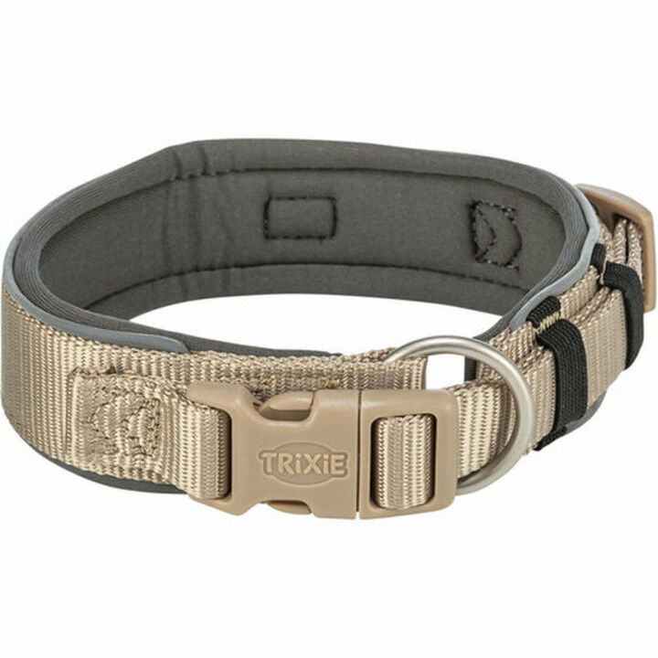 Hundehalsband Trixie Premium Graphit Sand S/M 33-42 cm