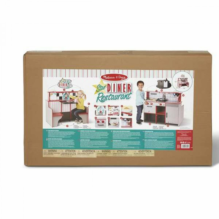 Speelgoedkeuken Melissa & Doug Restaurant 108 x 66 x 18 cm