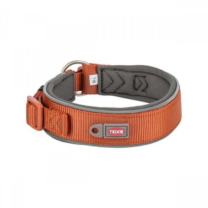 Hondenhalsband Trixie Premium Oranje Grafiet M/L 40-48 cm